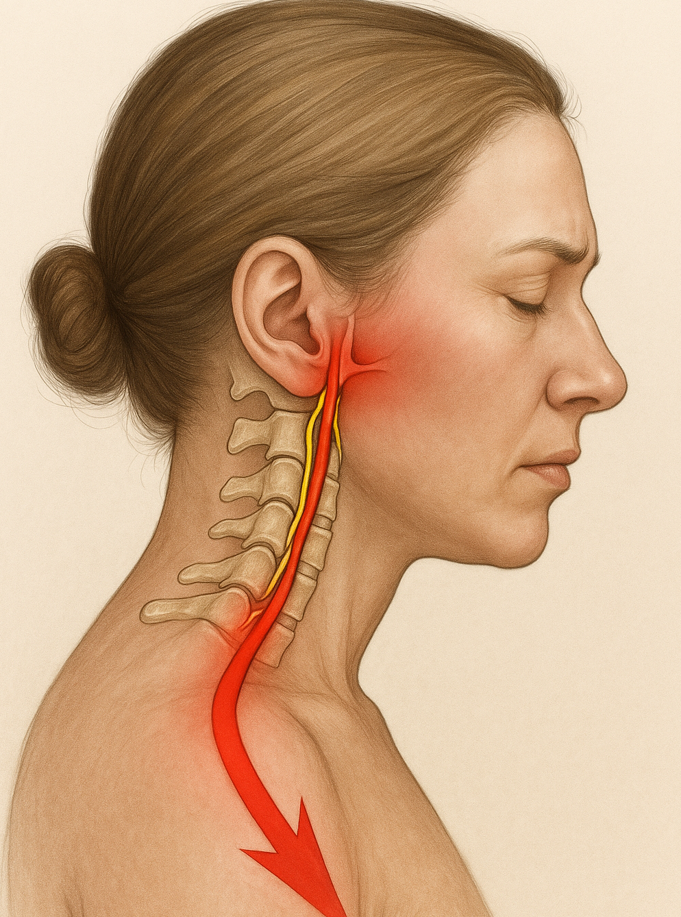 Servikal radikülopati — boyun sinir kökü basısı, kol ağrısı ve dermatomal uyuşma