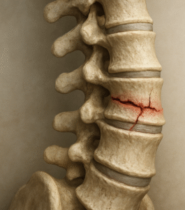 Omurga Kırıklarını gösteren illüstrasyon
